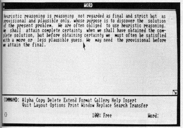 Desarrollo inicial de Microsoft Word en 1983