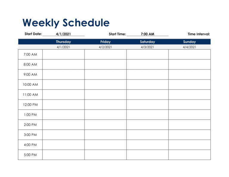 Cómo crear una plantilla de horario semanal en Word fácilmente 6 Cómo crear una plantilla de horario semanal en Word fácilmente