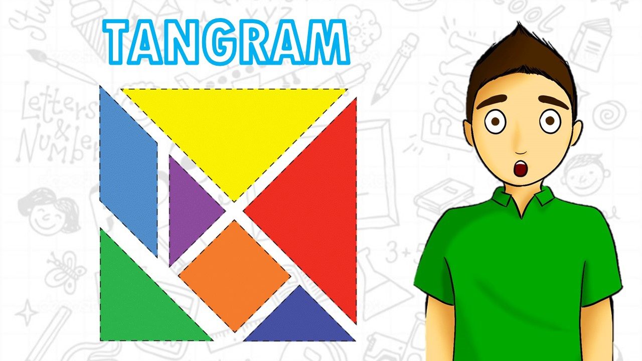 como hacer un rompecabezas tangram para colorear y aprender jugando