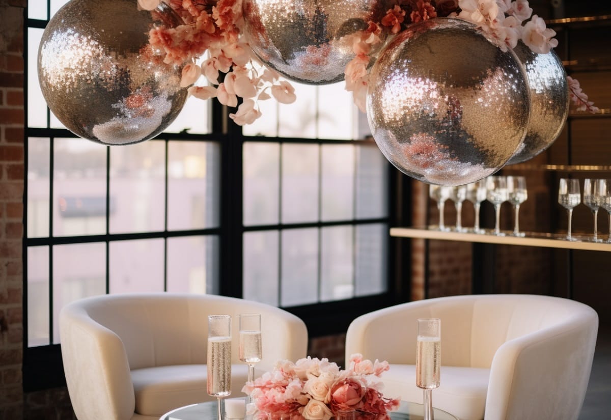 decoracion elegante para fiesta de fin de ano