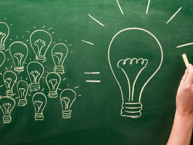 Diferencia entre comienza" y "comenzó": ¿Cuándo usar cada uno?" 1 imagen de una pizarra con las palabras comienza y comenzo escritas en diferentes colores