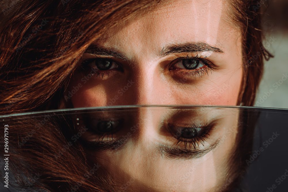 mirada penetrante en ojos de cerca