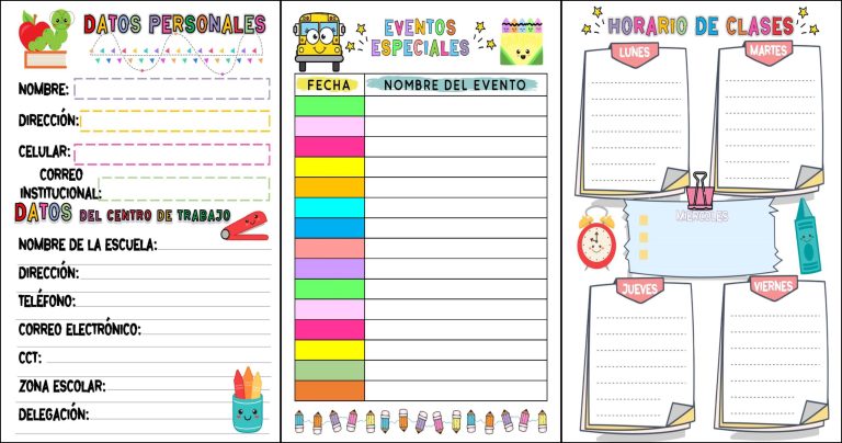 Qué características debe tener una agenda escolar para profesores
