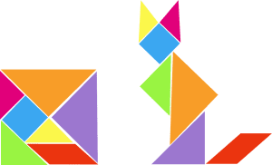 que figuras se pueden formar con el tangram y como se crean