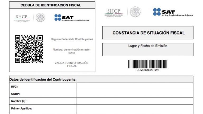 Cómo obtener una constancia de situación fiscal del SAT 2 Cómo obtener una constancia de situación fiscal del SAT