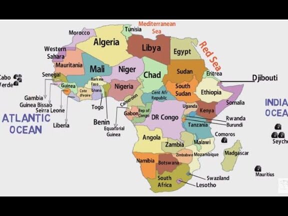 Países de África: División política y geográfica 7 Países de África: División política y geográfica